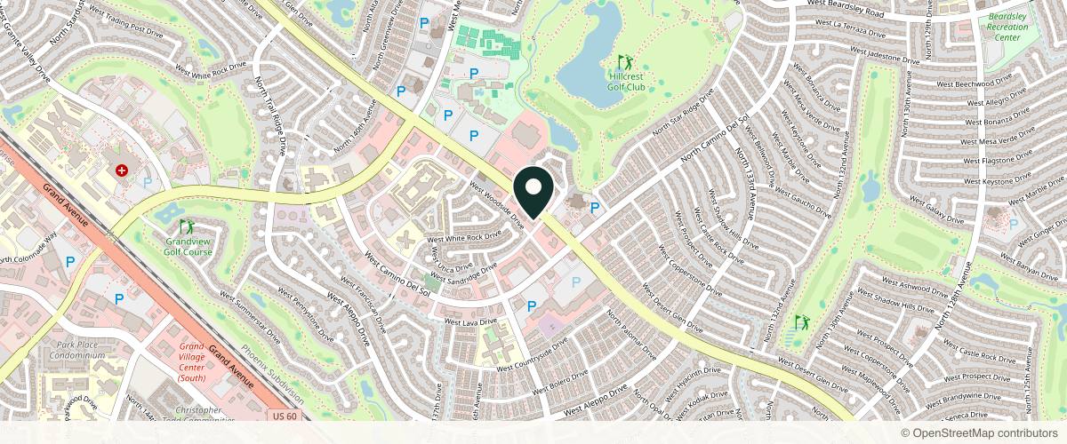Map showing Arizona Eye Institute & Cosmetic Laser Center in Surprise, Arizona