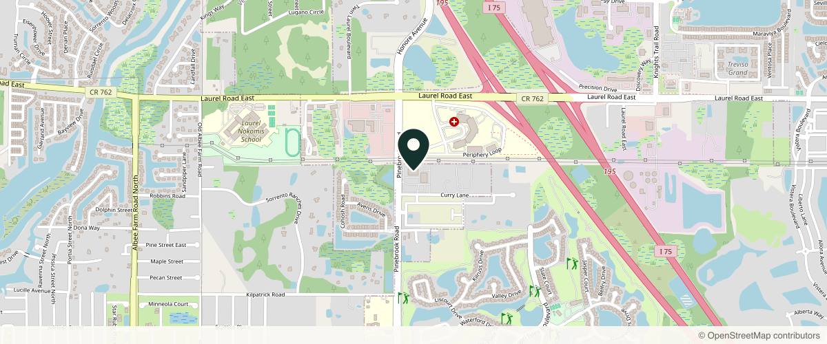 Map showing Arsenault Dermatology in Venice, Florida