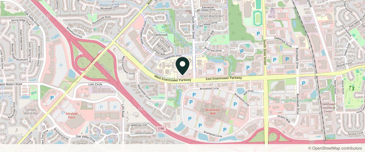 Map showing Art of Dermatology - Ann Arbor in Ann Arbor, Michigan