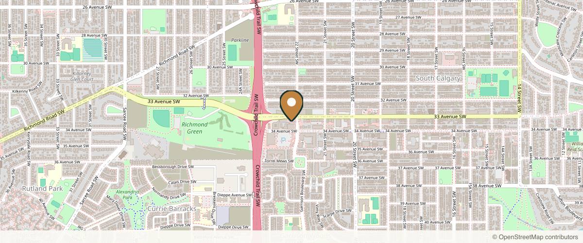 Map showing art&fact in Calgary, Alberta