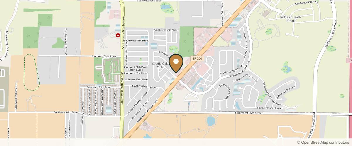 Map showing Arviv Medical Aesthetics Ocala in Ocala, Florida