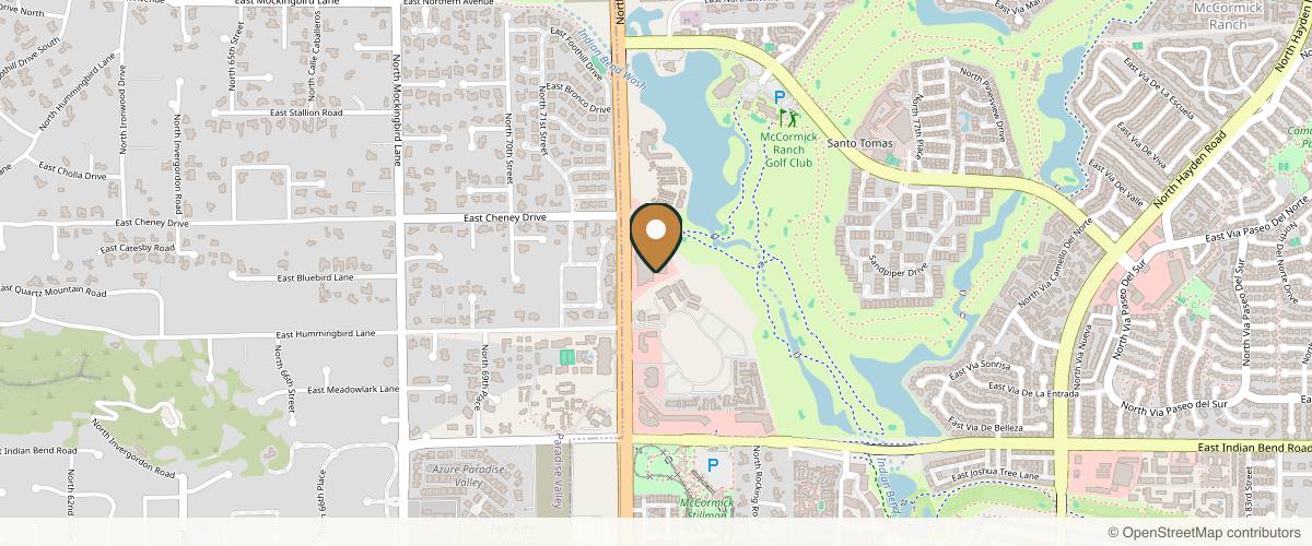 Map showing Ashley L. Howarth, MD Plastic Surgery in Scottsdale, Arizona