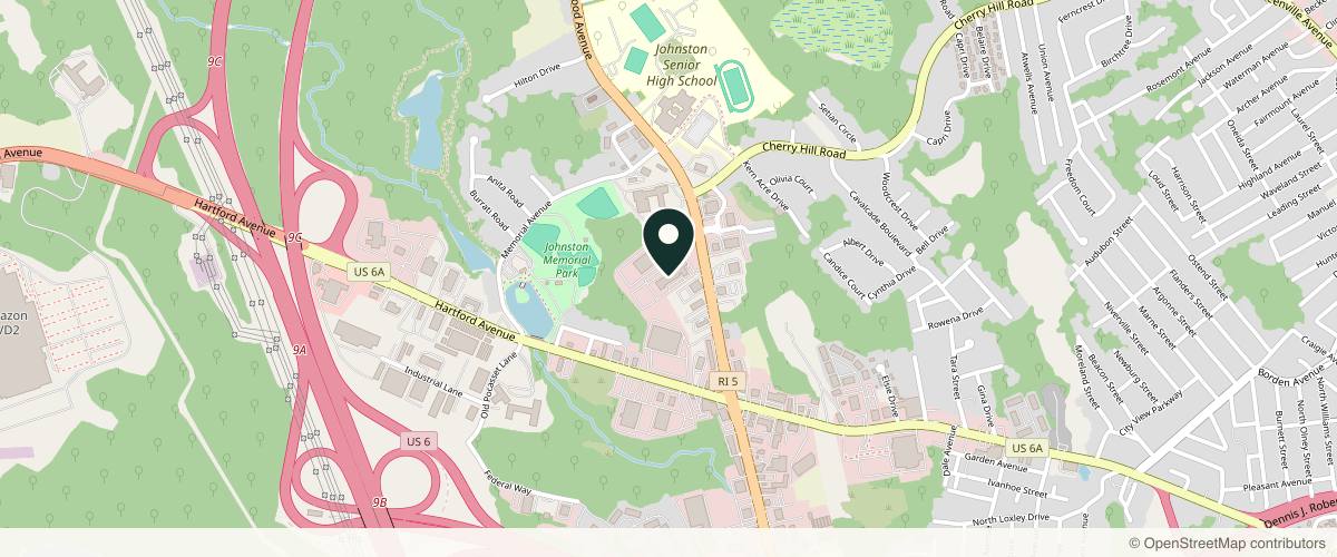 Map showing Aspire Dermatology - Atwood Medical Center in Providence, Rhode Island
