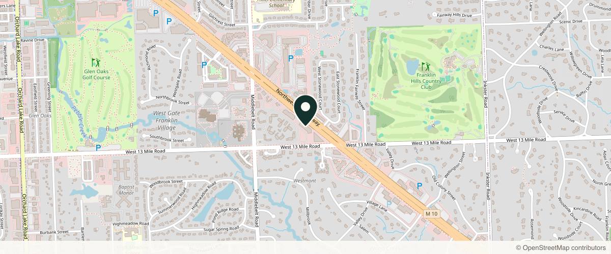Map showing Associated Dermatologists | Farmington Hills in Detroit, Michigan