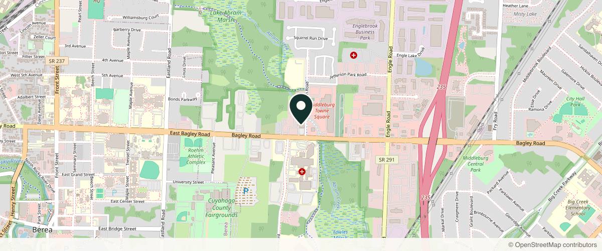 Map showing Associates In Dermatology in Cleveland, Ohio