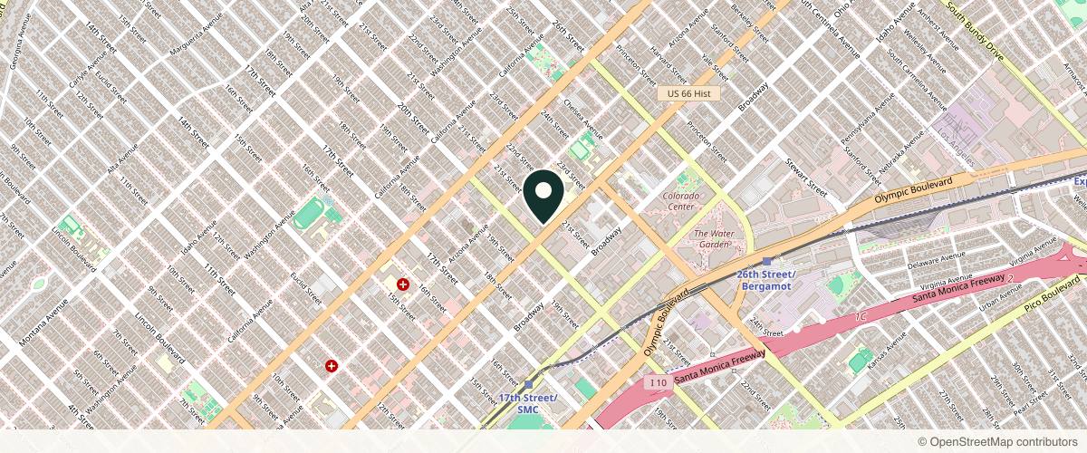 Map showing Ava MD in Santa Monica, California