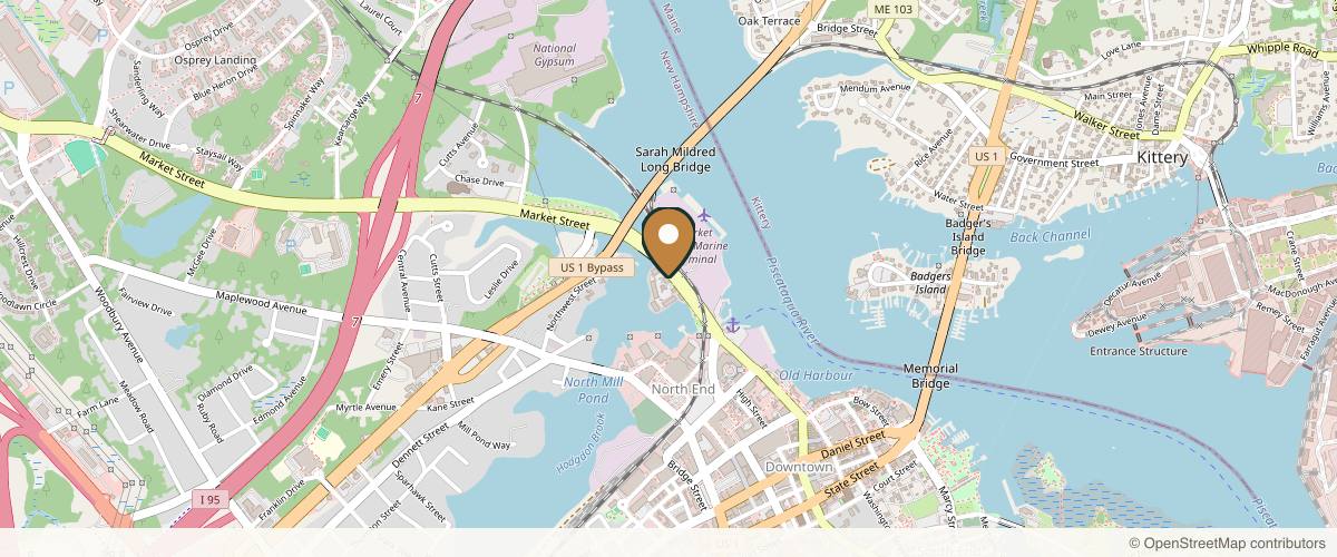 Map showing AW Plastic Surgery: Anthony J. Wilson, MD in Manchester, New Hampshire