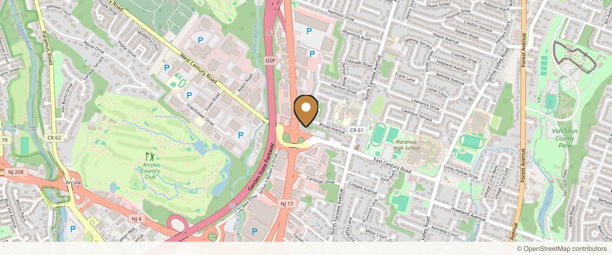 Map showing Aydin Center For Plastic Surgery in Jersey City, New Jersey