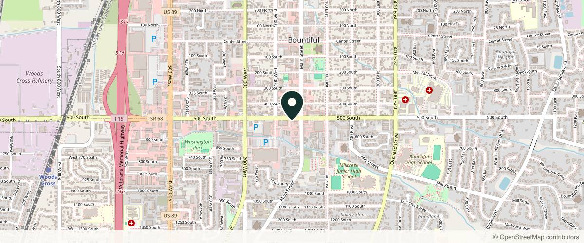 Map showing Bahr Dermatology in Salt Lake City, Utah