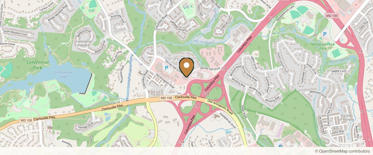 Map showing Baltimore-Washington Facial Plastic Surgery & Medical Spa: Thomas T. Le, MD in Baltimore, Maryland