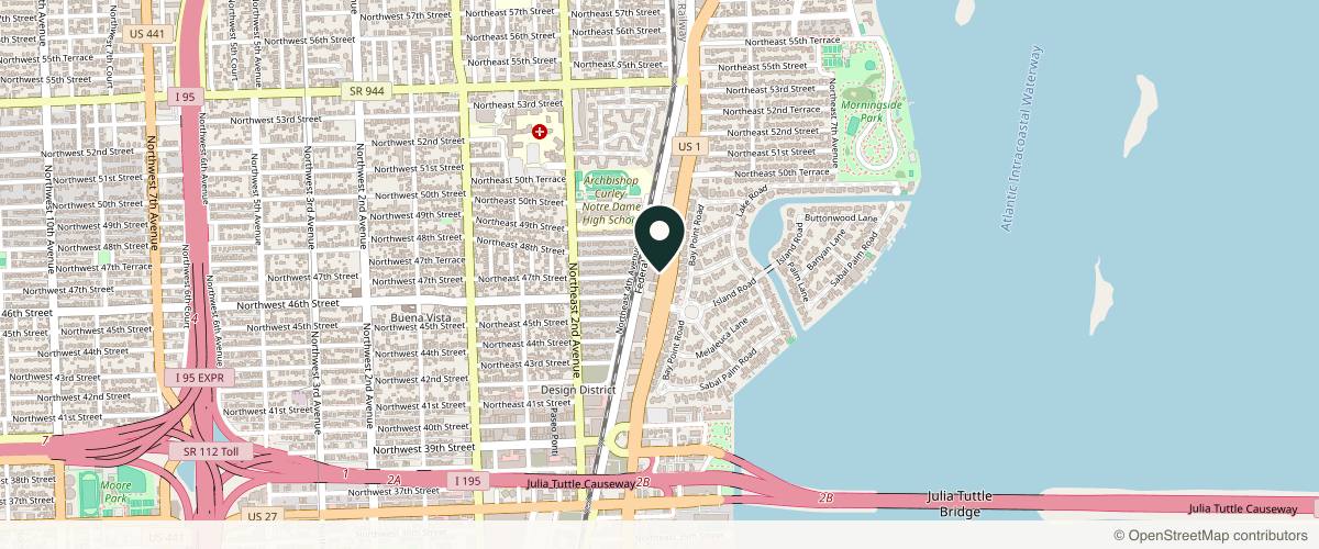 Map showing Barba Dermatology in Miami, Florida