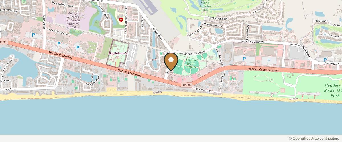 Map showing Barnett MedSpa in Destin, Florida