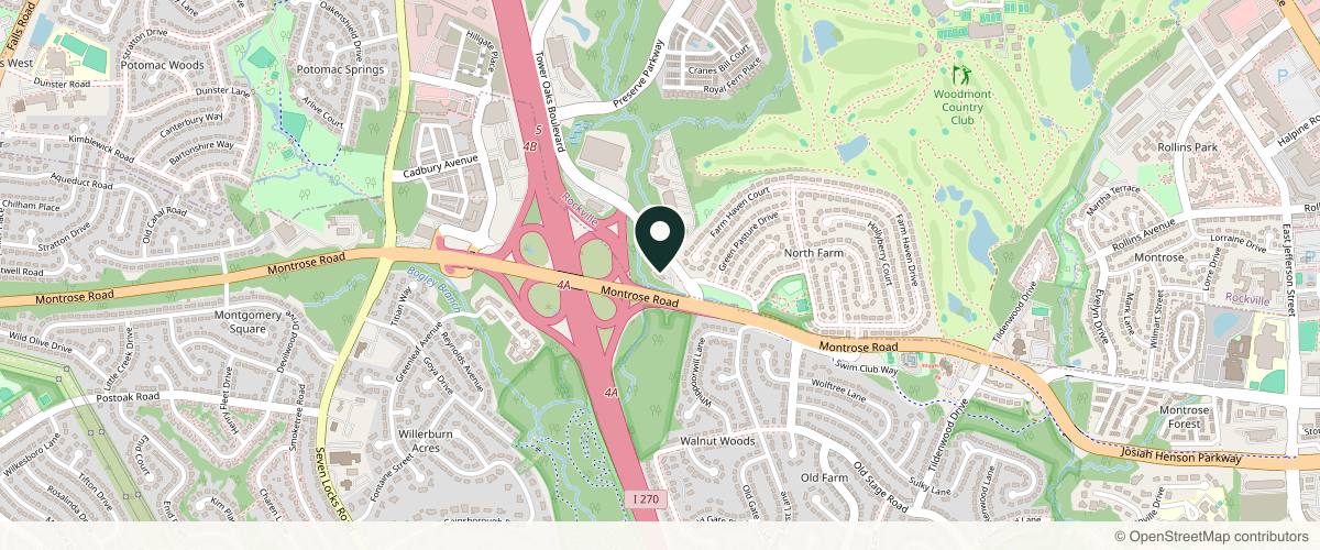 Map showing Barry J. Cohen M.D. in Rockville, Maryland