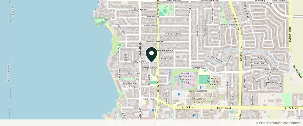 Map showing Basis | Medical Aesthetics in Kelowna, British Columbia