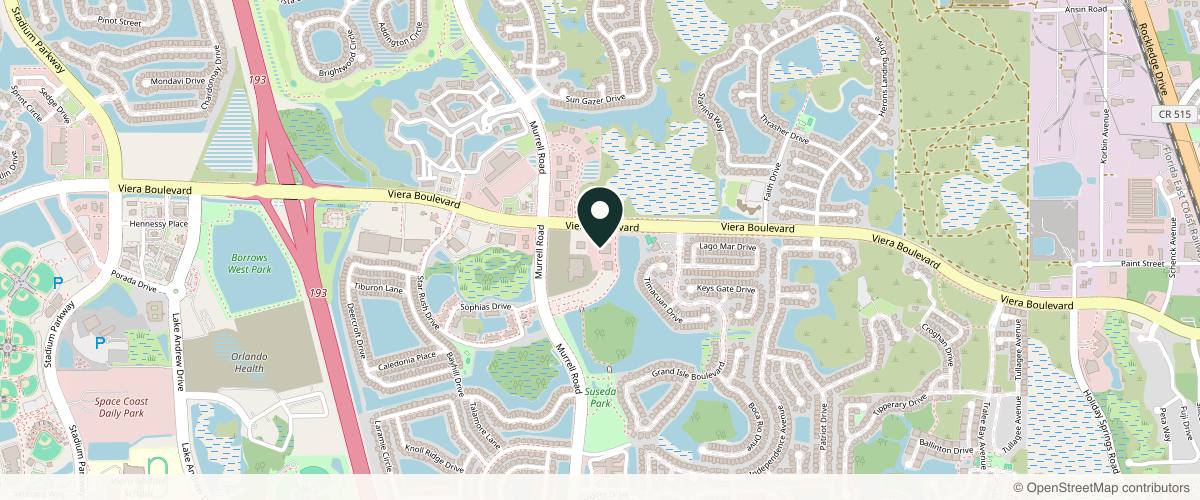 Map showing Bassin Center For Plastic Surgery Melbourne in Melbourne, Florida