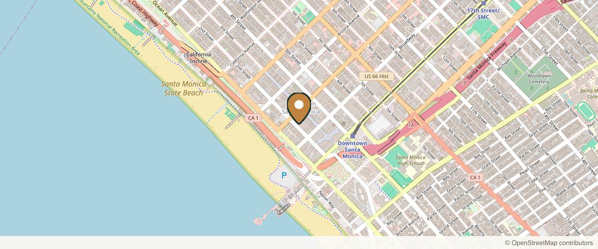 Map showing Batal Plastic Surgery in Santa Monica, California