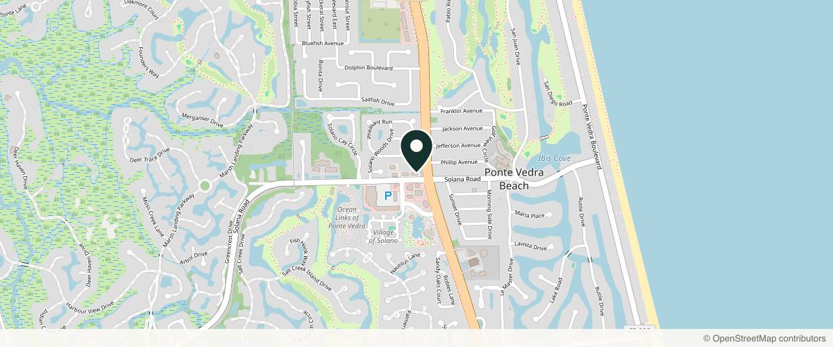 Map showing Beaches Dermatology, PA in Jacksonville, Florida