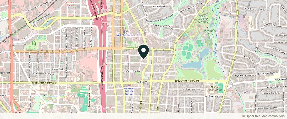 Map showing Beaty Facial Plastic Surgery & MedSpa in Atlanta, Georgia