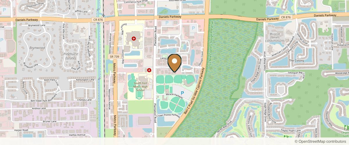 Map showing Beauty by Brueck - Dr. Robert Brueck in Fort Myers, Florida
