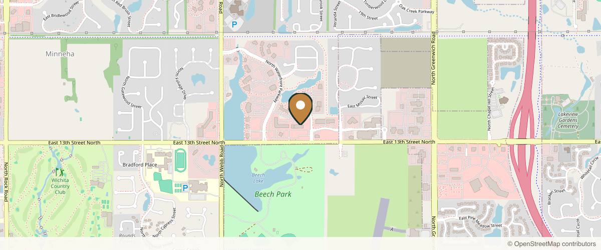 Map showing BeautyDot in Wichita, Kansas