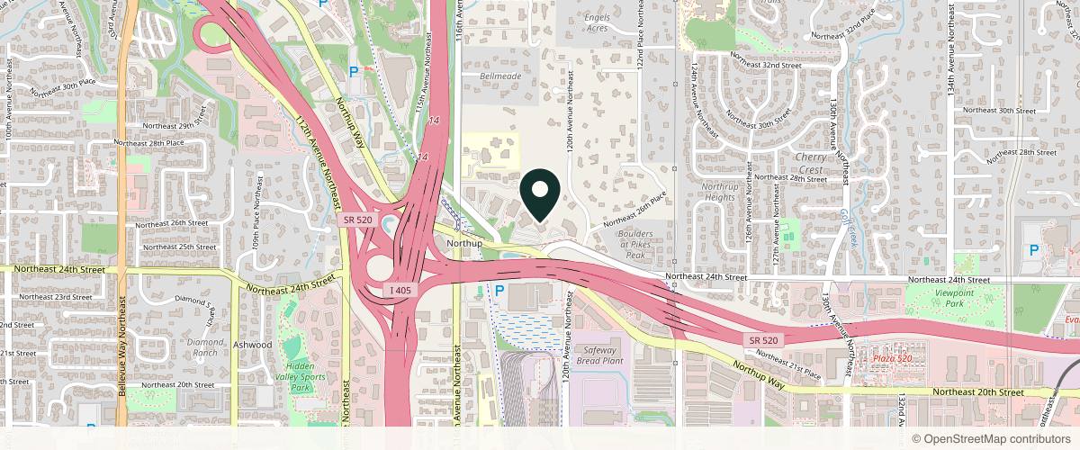Map showing Bellevue Plastic Surgeons PLLC | Marosan MD in Bellevue, Washington