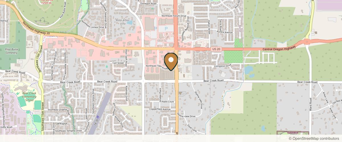 Map showing Bend Laser Lipo in Bend, Oregon