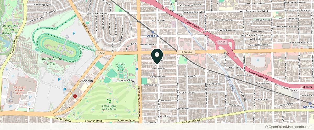 Map showing Bespoke Dermatology & Aesthetics in Pasadena, California