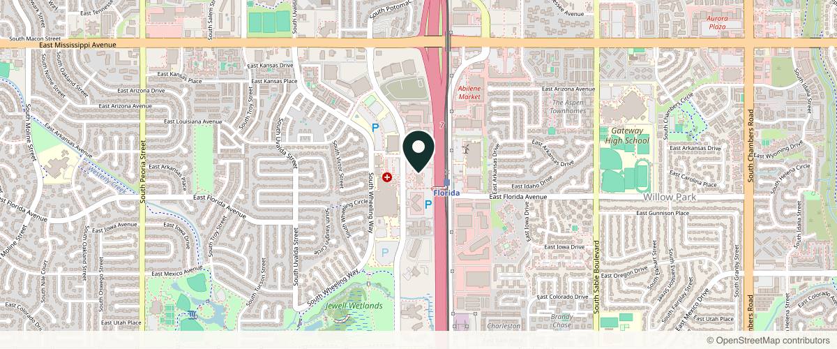 Map showing Beyond Skin Dermatology in Denver, Colorado
