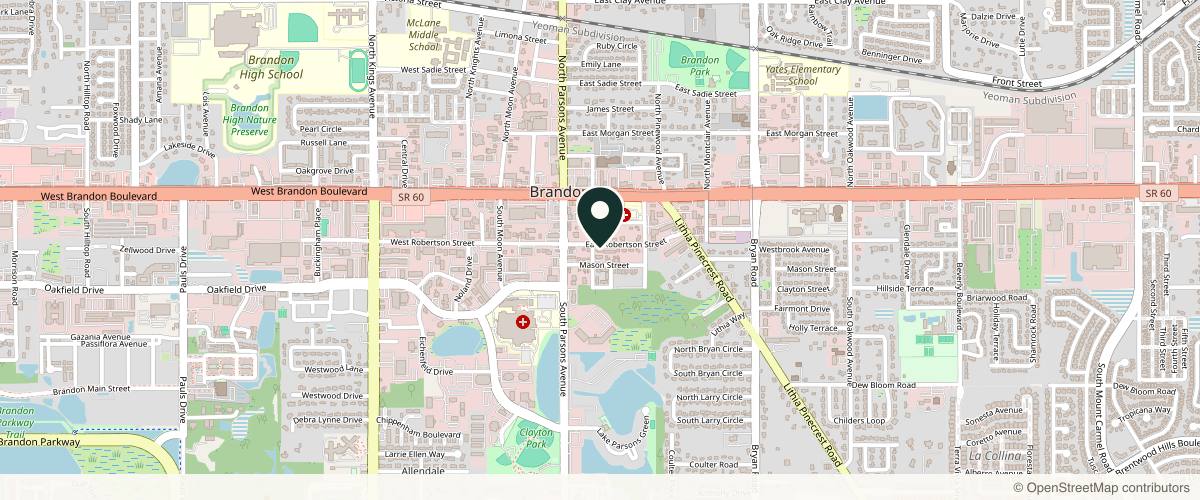 Map showing BeyondBela Aesthetics & Wellness in Brandon, Florida