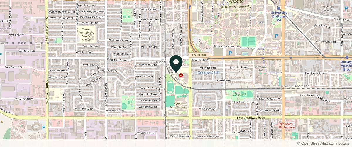 Map showing Biltmore ENT, Facial Plastics & Allergy in Phoenix, Arizona