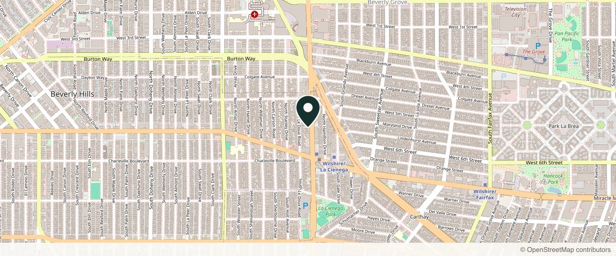Map showing Brandon Cohen, MD, FAAD - Dermatologist in Beverly Hills in Beverly Hills, California