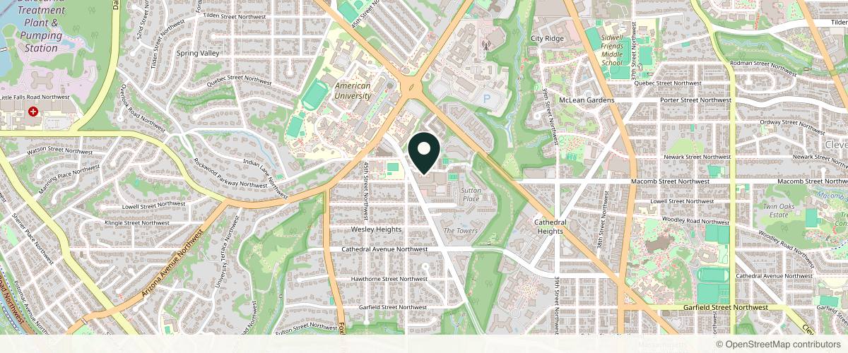 Map showing Braun Dermatology & Skin Cancer Center in Washington, District of Columbia
