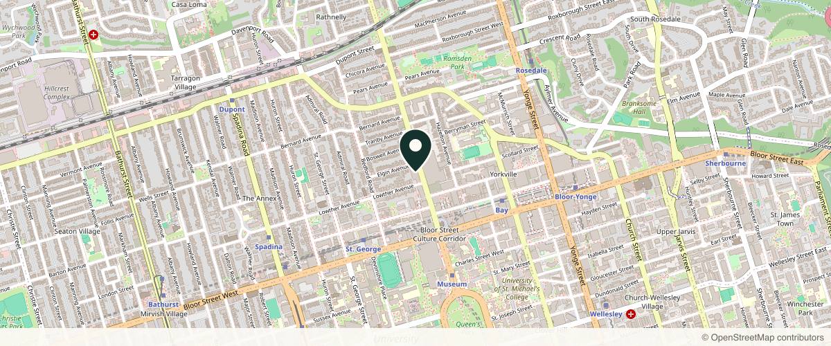 Map showing Bray Peter in Toronto, Ontario