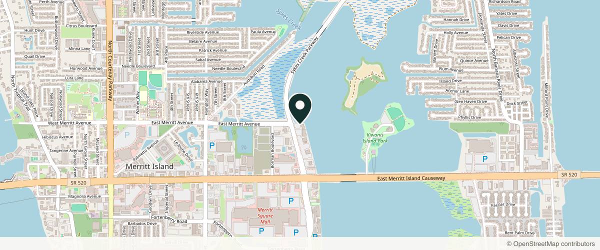 Map showing Brevard Cosmetic Surgery Group in Melbourne, Florida