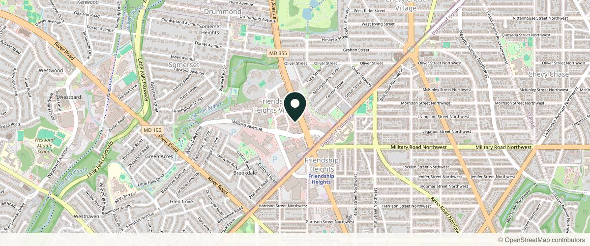 Map showing Bruno|Brown Plastic Surgery in Washington, District of Columbia