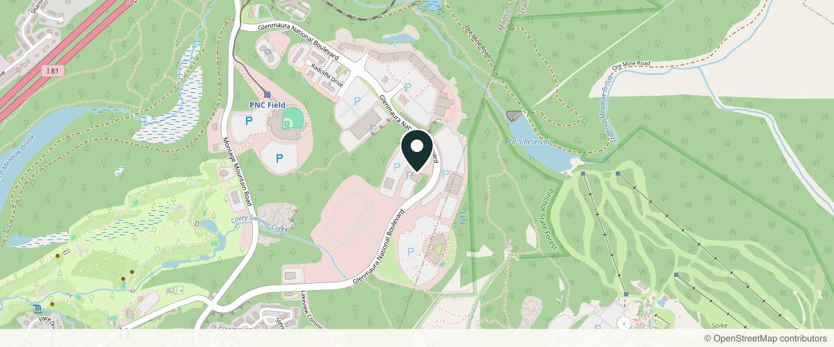Map showing Bruno Plastic Surgery, PC in Scranton, Pennsylvania