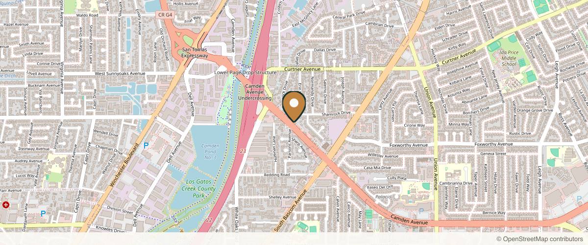 Map showing CA Aesthetics: Bay Area Plastic Surgery Eric Li, MD in San Jose, California