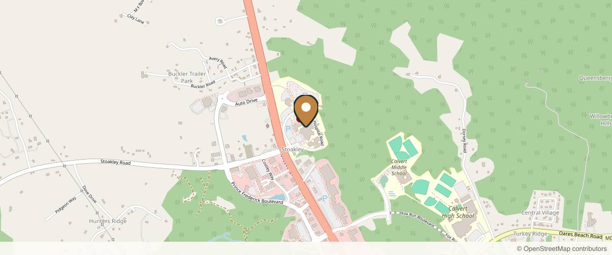 Map showing CalvertHealth Plastic & Reconstructive Surgery in Frederick, Maryland