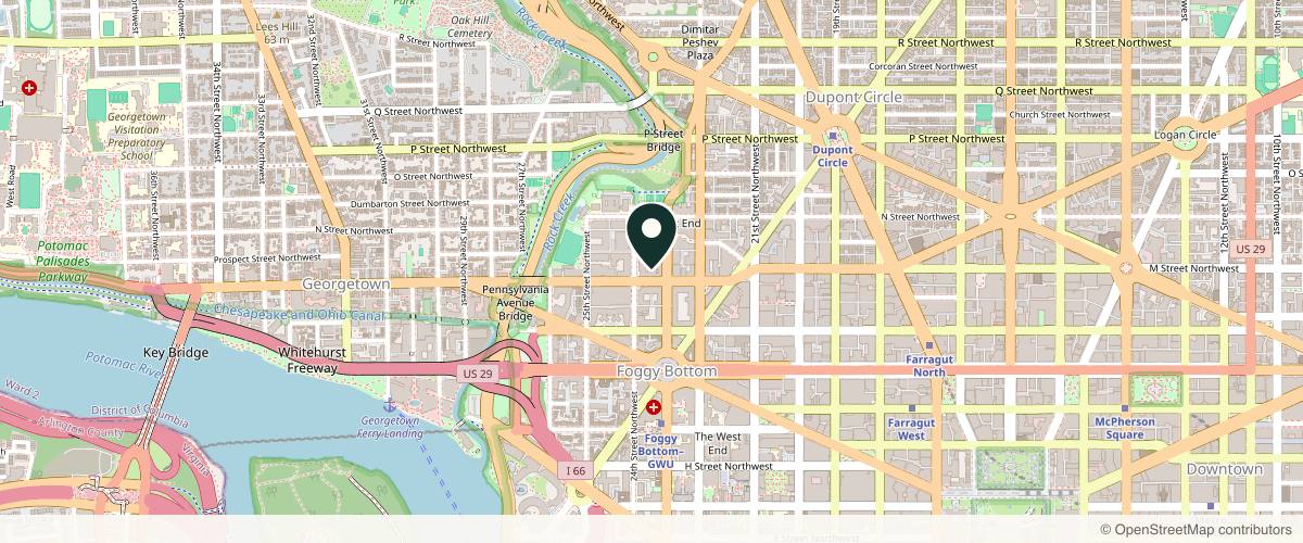 Map showing Capital Center in Washington, District of Columbia