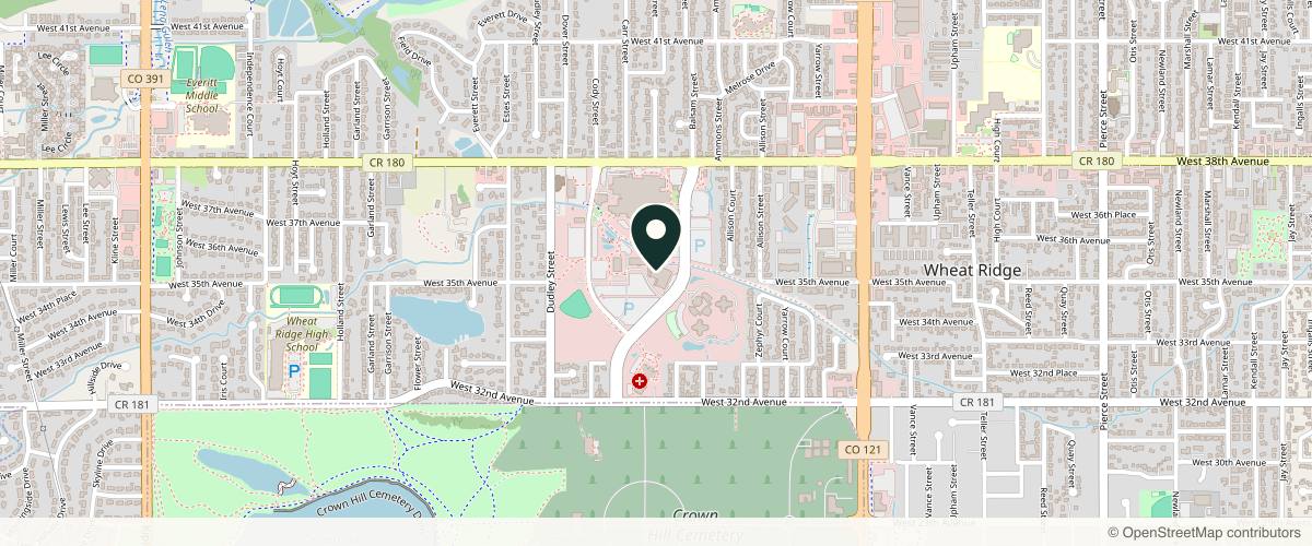 Map showing Cara Mia Dermatology in Denver, Colorado