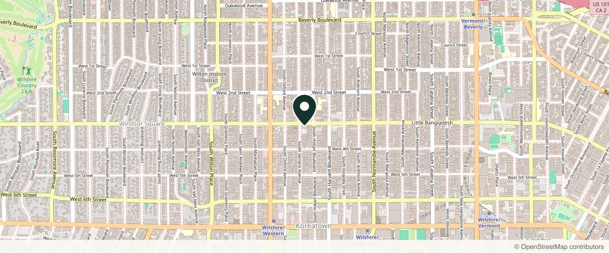 Map showing CARA Plastic Surgery in Los Angeles, California