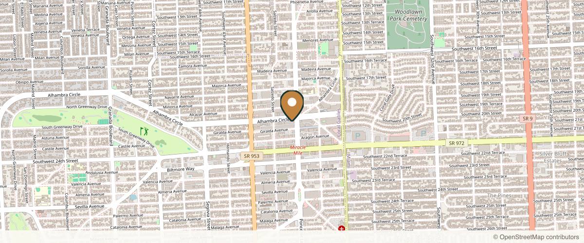 Map showing Careaga Plastic Surgery in Miami, Florida