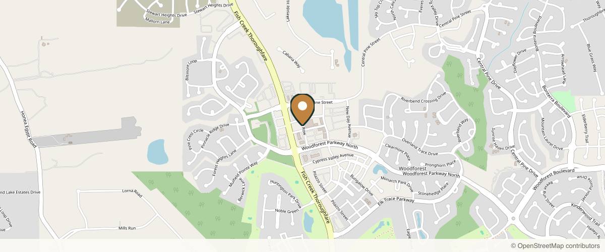 Map showing Caroline Clarke, M.D. in The Woodlands, Texas