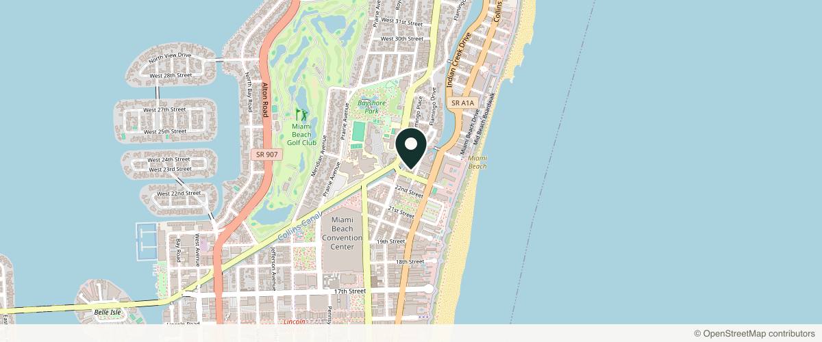 Map showing Celebrity Plastics® in Miami Beach, Florida