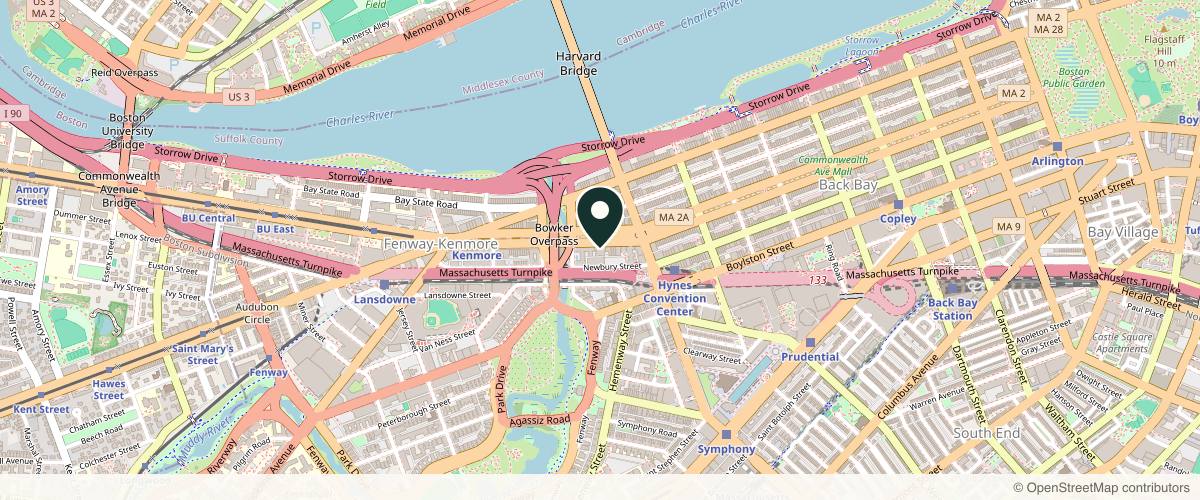 Map showing Center for Classic Beauty Boston - Dr. Anna Petropoulos in Boston, Massachusetts