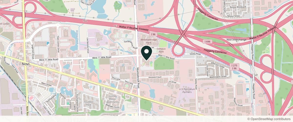 Map showing Center for Facial Plastic Surgery in Birmingham, Michigan