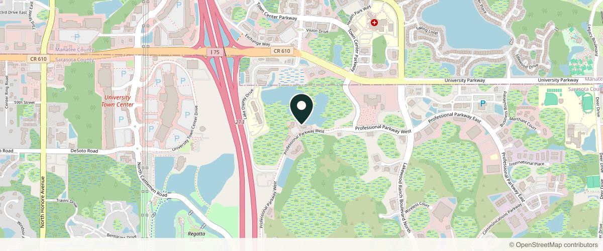 Map showing Center For Skin Wellness in Sarasota, Florida