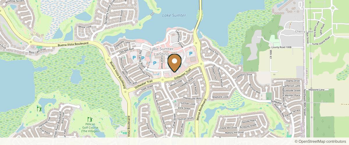 Map showing Central Florida Plastic Surgery - Fernando Serra, G MD in Ocala, Florida