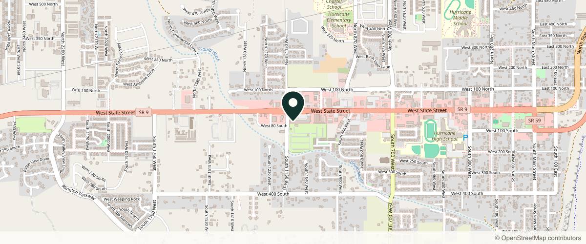 Map showing Central Utah Dermatology in St. George, Utah