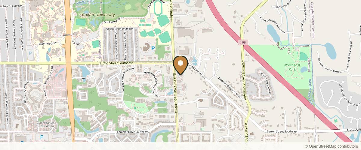 Map showing Centre for Plastic Surgery in Grand Rapids, Michigan